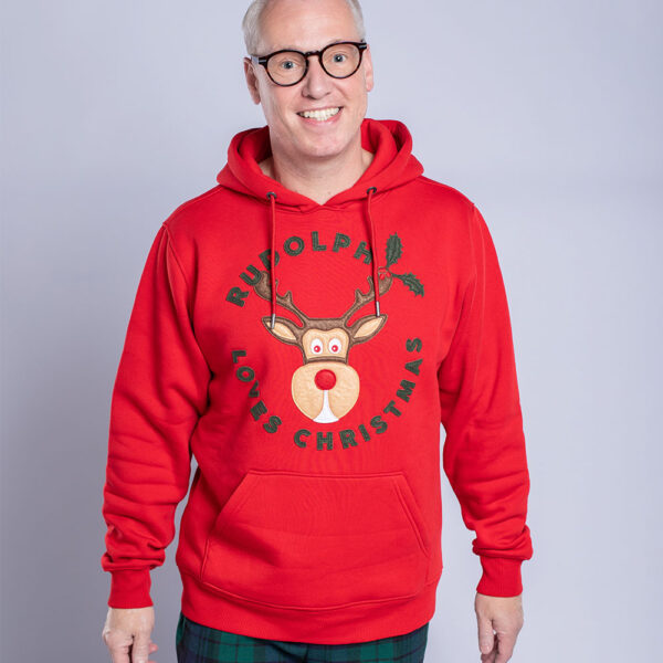 Foto Rudolph in Rudolph loves Christmas hoodie